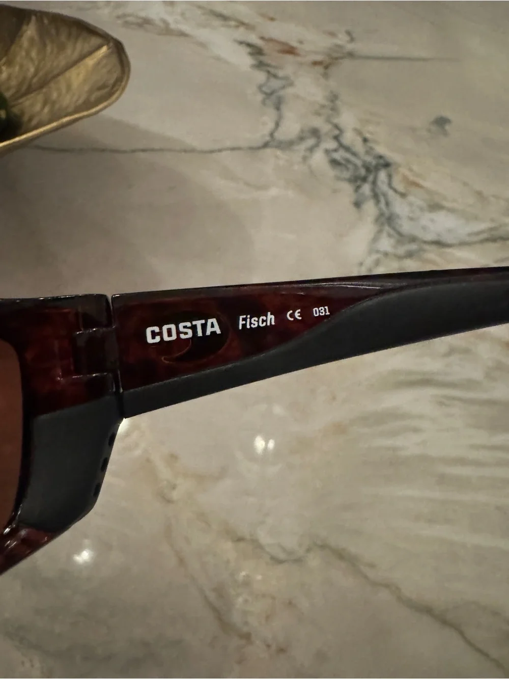 Costa Men's Black Frames with Green and Blue Mirrored Lenses
